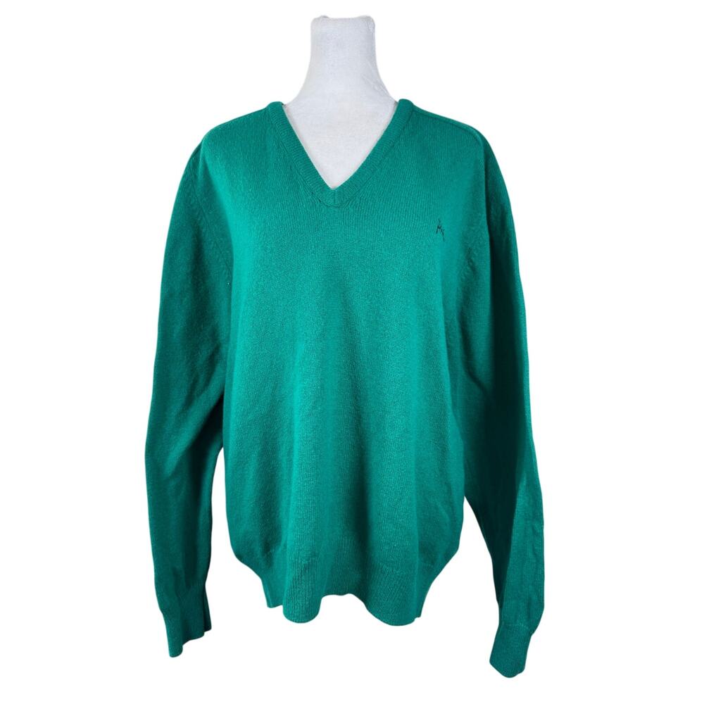 Vintage ‘90s Pringle of Scotland Teal V-Neck Unisex Pullover Sweater